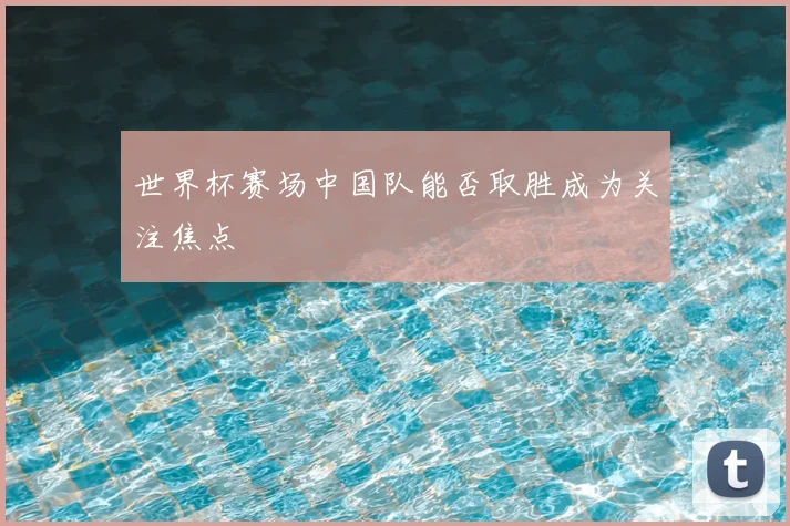 世界杯赛场中国队能否取胜成为关注焦点