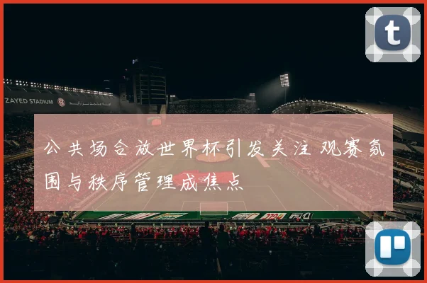公共场合放世界杯引发关注 观赛氛围与秩序管理成焦点